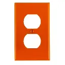 Toma Doble Polo A Tierra 20a Naranja Accel