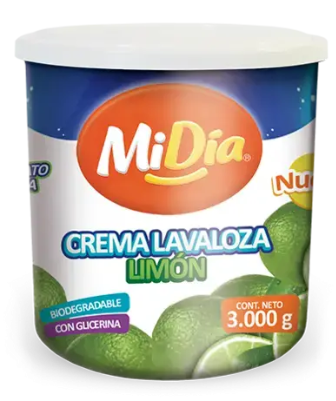 Jabon Lavaloza Crema Limón MiDía 3.000GR