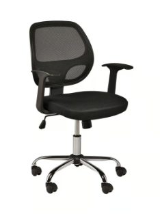 Silla Ejecutiva con Brazos Negra