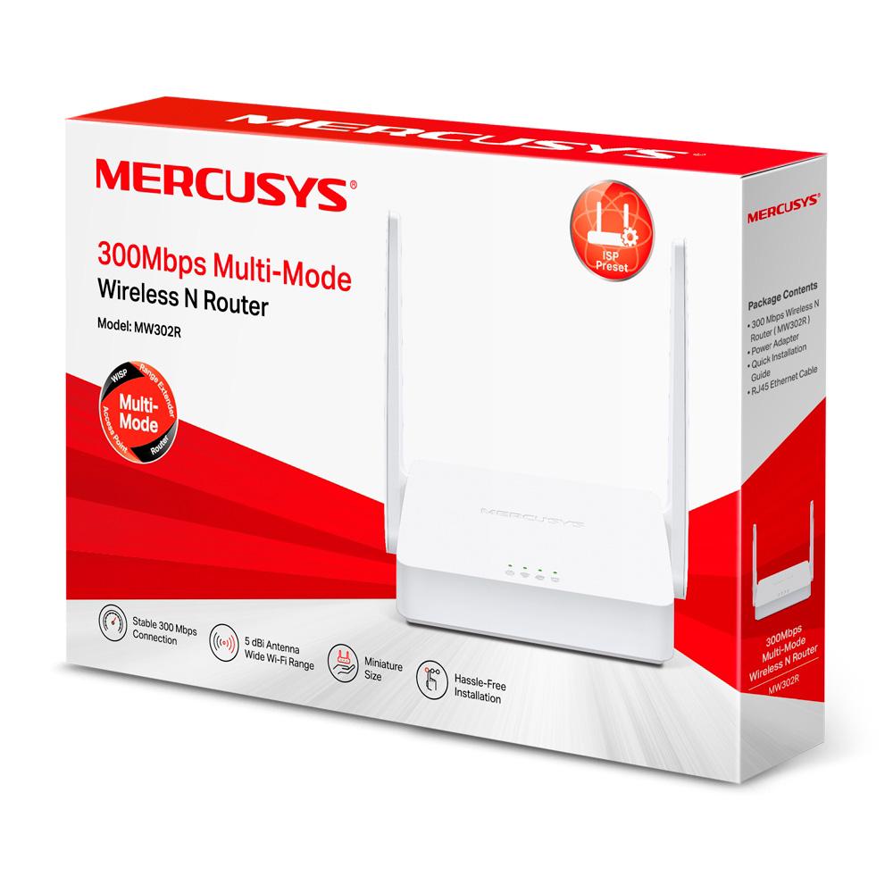 Router Mercusys MW302R Inalambrico 2 Antenas 300MBPS