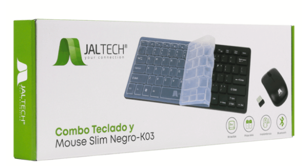 Combo Teclado y Mouse Slim Negro-K03 JALTECH