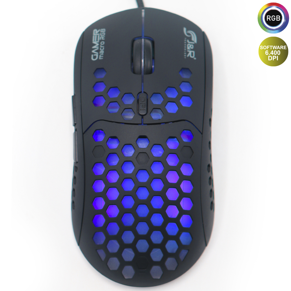 Mouse Gamer Paneles Abeja Luz RGB MGJR-045