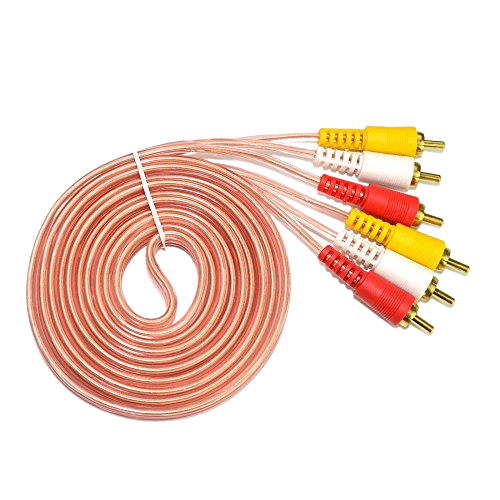Cable 3x3 Rca A Rca 3metros Siliconado CA3X3 3M