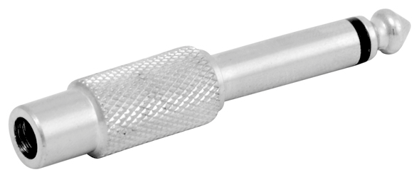 Convertidor 1PLUG 6,3 A JACK RCA METALIC