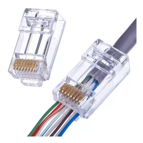 Rj45 Plug Comput Cat6e Poncha Facil