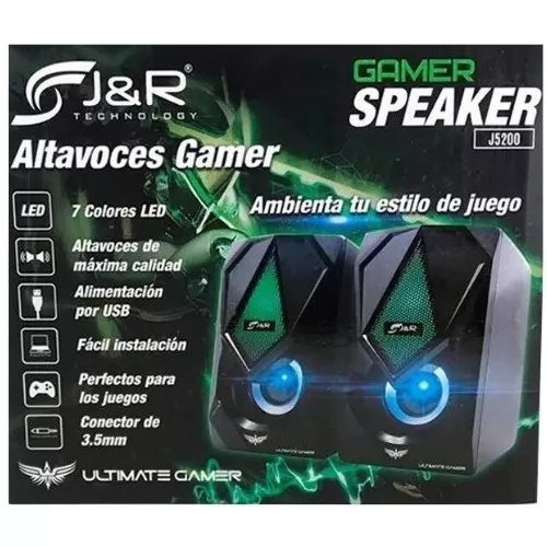 Parlante Gamer Iluminación LED J5200