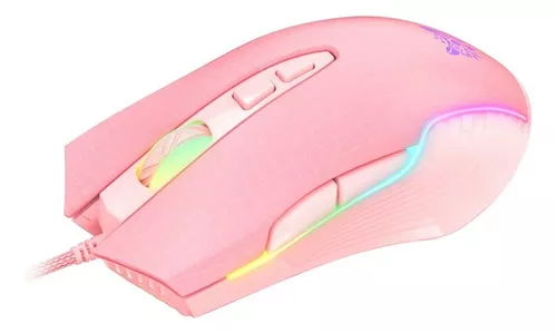 Mouse ONIKUMA RGB Alámbrico Rosado