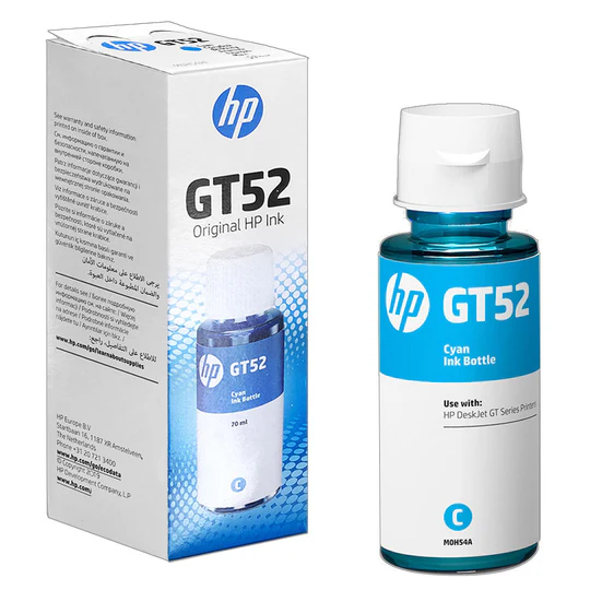 Botella Tinta Hp Cyan M0h54al GT52