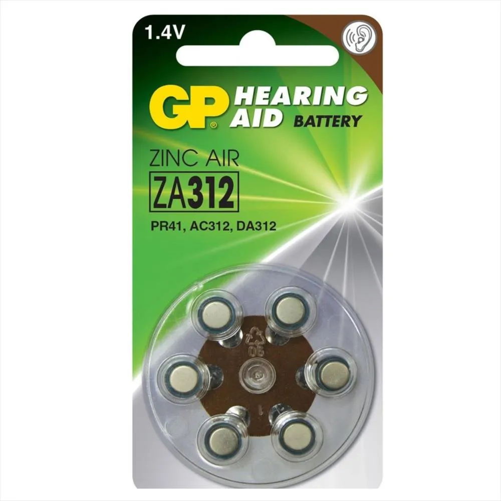 Pila Auditiva Gp Za312-1.4v