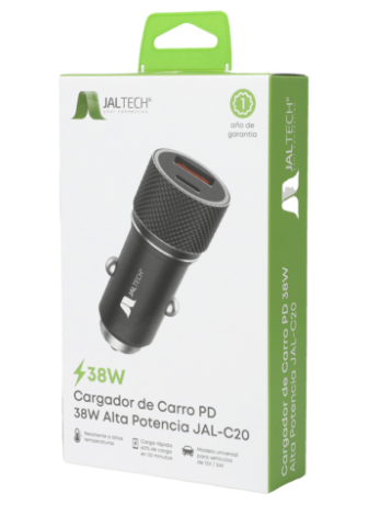 Cargador de Carro PD 38W JALTECH