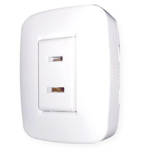 Toma Sencillo Sobreponer - Poner Basic Blanco ETI84