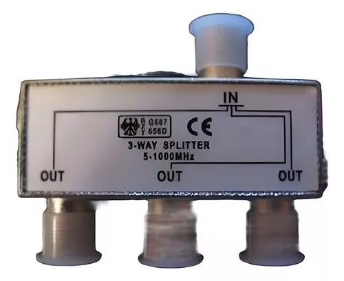 Spliter Coaxial 3 Vias Fino