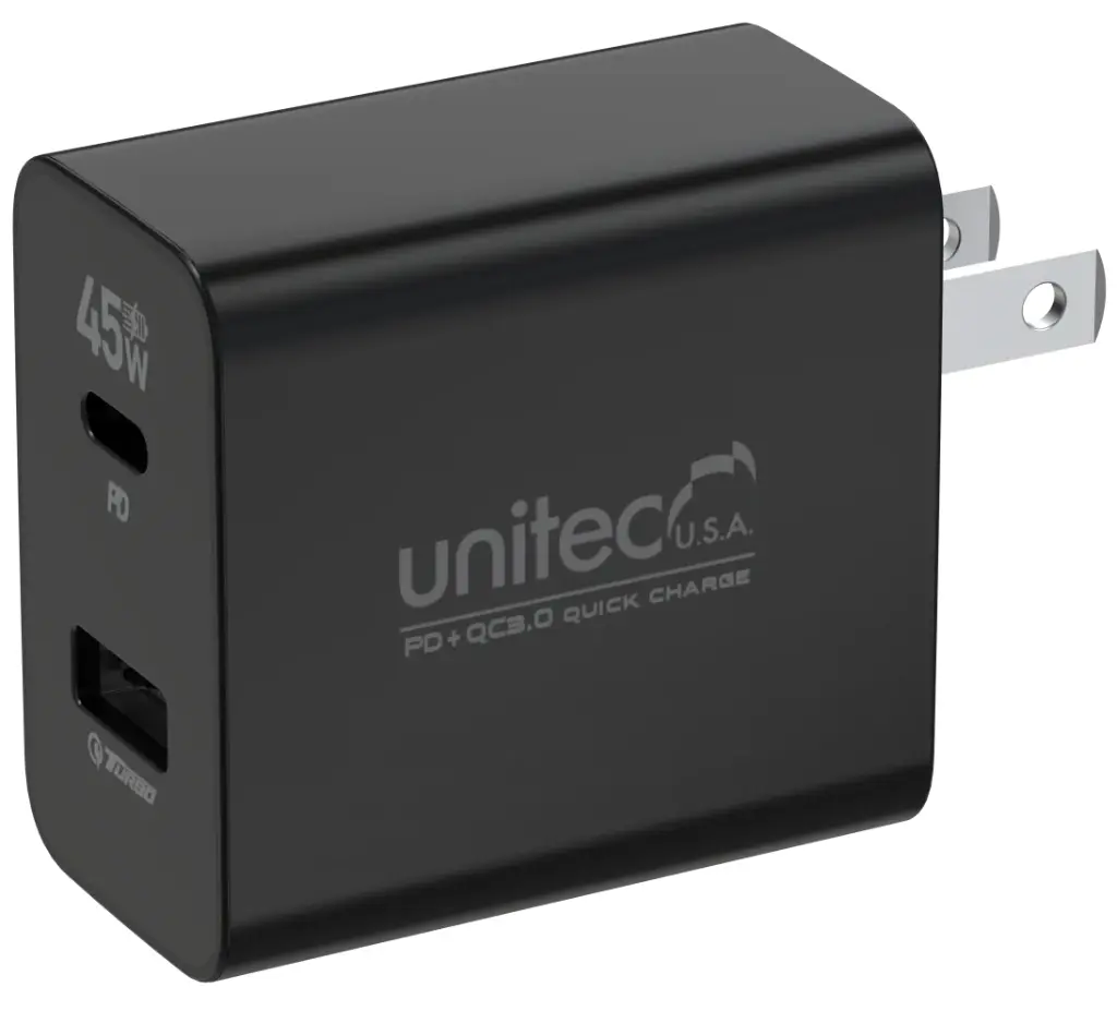 Cargador Ultra USB+Tipo C 45w Unitec
