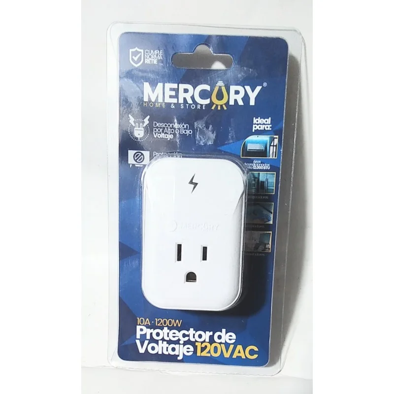 Protector De Voltaje 10A 1200W 120V Mercury 