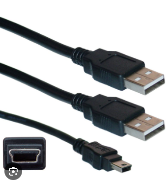 Cable 2X1 Doble USB A 5 PIN De 80 CM