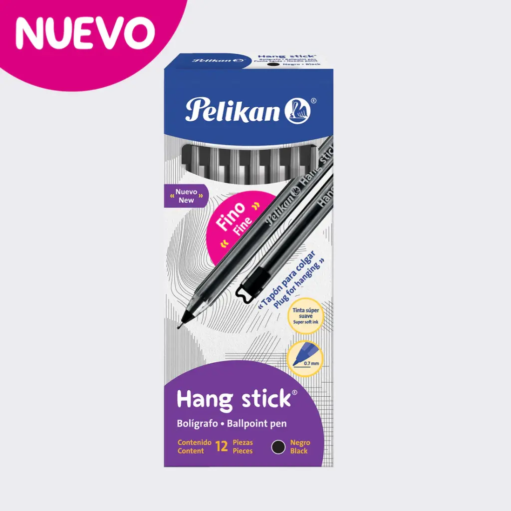PELIKAN Lapicero Hang Stick Punta Aguja Negro