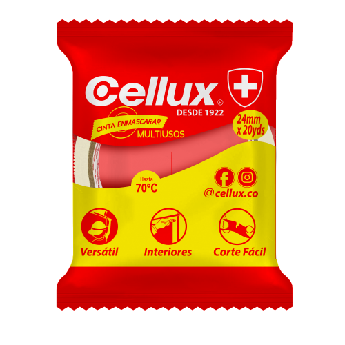 [121593] Cinta Enmascarar Cellux 1" 24mmx20mts