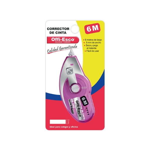 [121601] Corrector Cinta OFFI-ESCO X 6 Metros OE-260