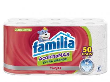 [806002] Papel Higienico Familia Acolchamax Extragrande 12R 24M 