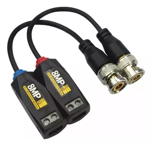 [504019] Video Balum Pasivo Recepto Y Trasmisor Hasta 8 MP (4K) 100% Cobre 