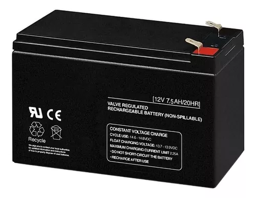 [708027] Bateria UPS Sellada Lp12v A 7.5 Mah Unitec