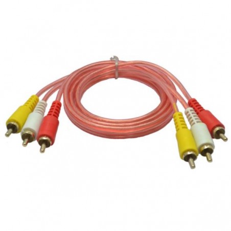 [713105] Cable 3x3 P/Rca 1.6m Siliconado