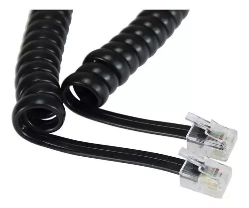 [714015] Cable Telefono Espiral 8mt Rj11