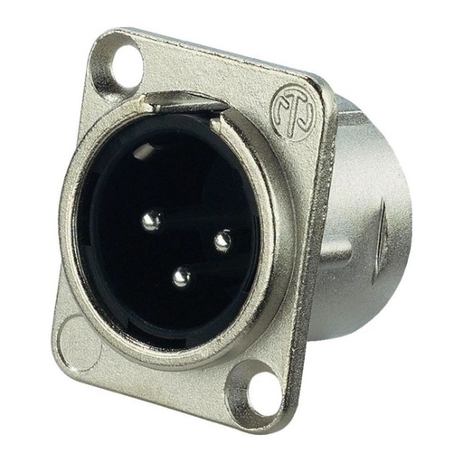 [717322] Plug Xlr Macho Chasis Metalico Lqxc-J3f2