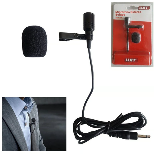[717459] Micrófono Estéreo Solapa MIC-01