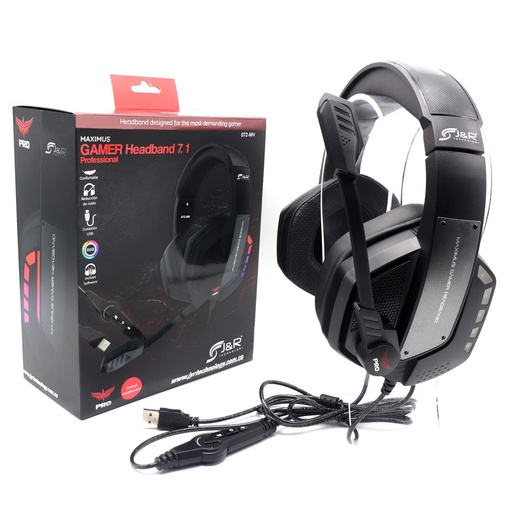 [717461] Diadema Gamer PRO 7.1 MAXIMUS RGB USB
