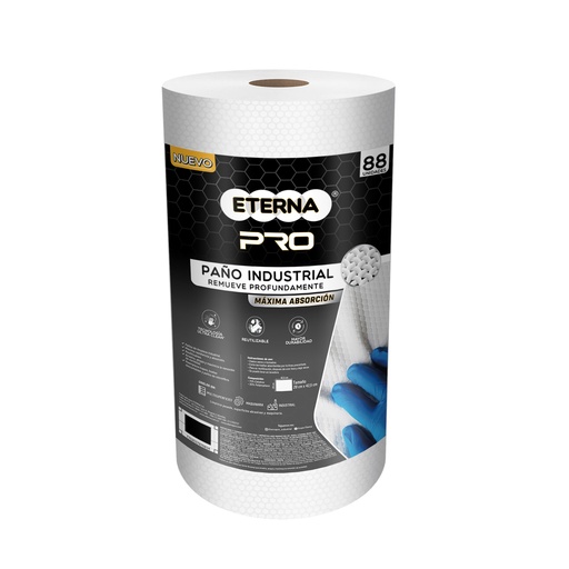 [1601090] Toalla Paño Industrial Rollo Eterna Wypaall Et 70x88 Paños