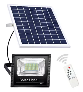[301107] Reflector Led Solar IP67 200W Voltaje 110V + Panel Solar