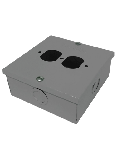 [306067] Caja Empalme Metalica12 X 12 X 5cm Toma Doble