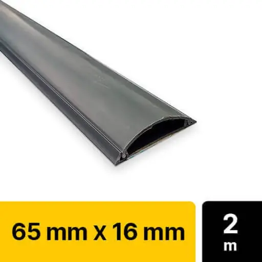 [308033] Canaleta Piso Gris 65mmx16mmx2m Adhesivo
