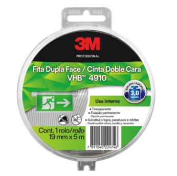 [HB0044592] Cinta Doble Faz 3M VHB4910 19mm Rollo 5mHB004459218