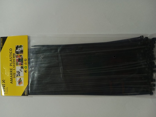 Correa Plastica 20cm Negra