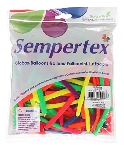 [15538141] Globos Tubito Multifigura Sempertex X50 Neon