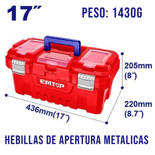 Caja de Herramientas 17 EMTOP EPBXK0301-17