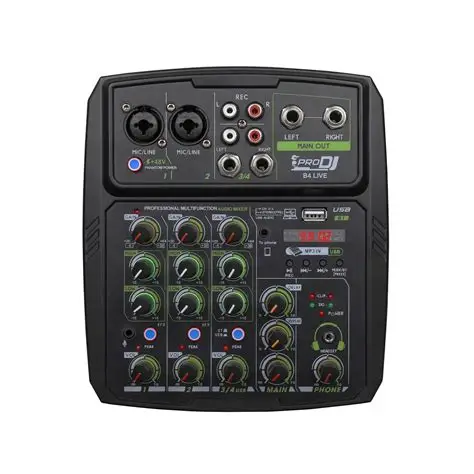 Mezclador Analogo 4 C/Xlr Blu/Usb Prodj