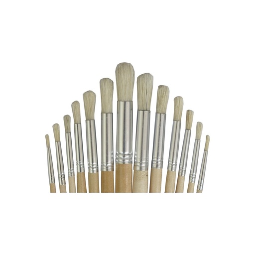 [121103] Estuche Pincel Redondo X12 Madera 