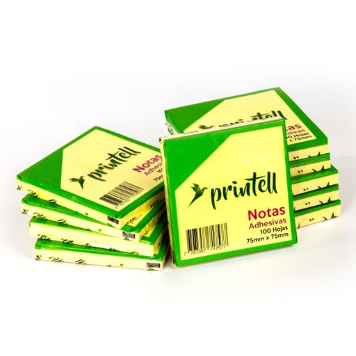 [121291] Taco De Notas Adhesivo X 100h 75mmx75mm